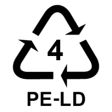 PrimaCat packing recycling '4 PE-LD' indicating Low-density Polyethylene