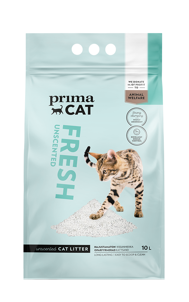 PrimaCat Fresh Unscented white cat litter