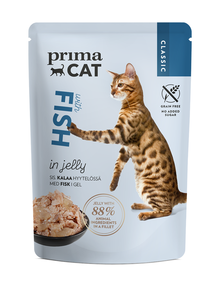 PrimaCat Complete Meal with fish in jelly