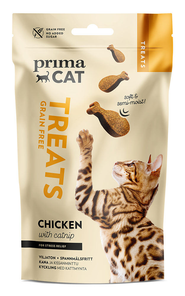 PrimaCat Softy Chicken and Catnip Cat Treat