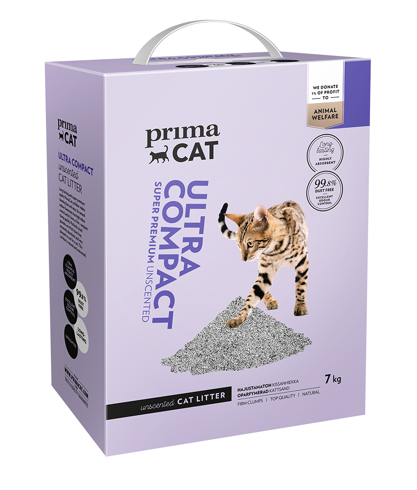 PrimaCat Ultra Compact – stelivo pro kočky bez parfemace