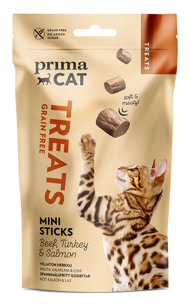 PrimaCat Treats Mini Stick -kissanherkku