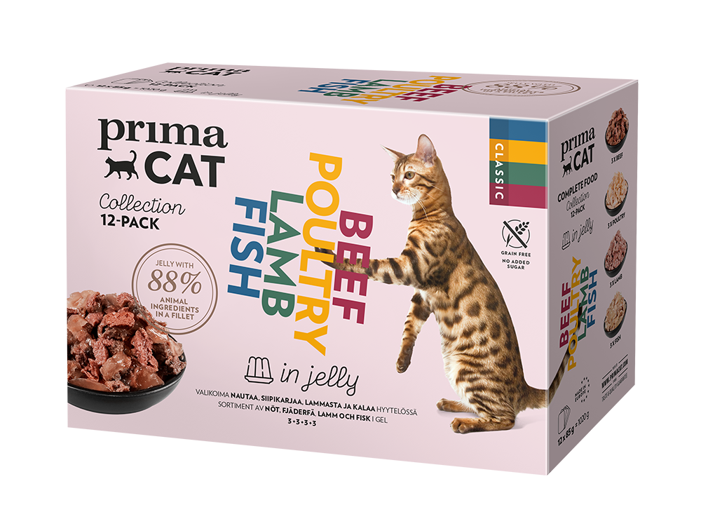 PrimaCat Jelly Collection 12-pack cat food