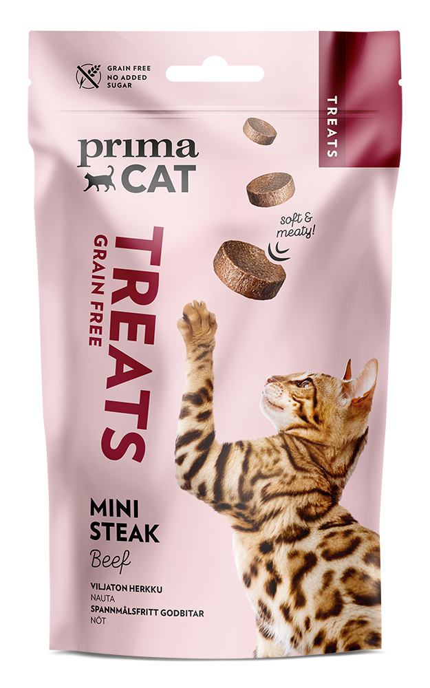 PrimaCat Treats Softy Mini steak naudanmakuinen kissanherkku
