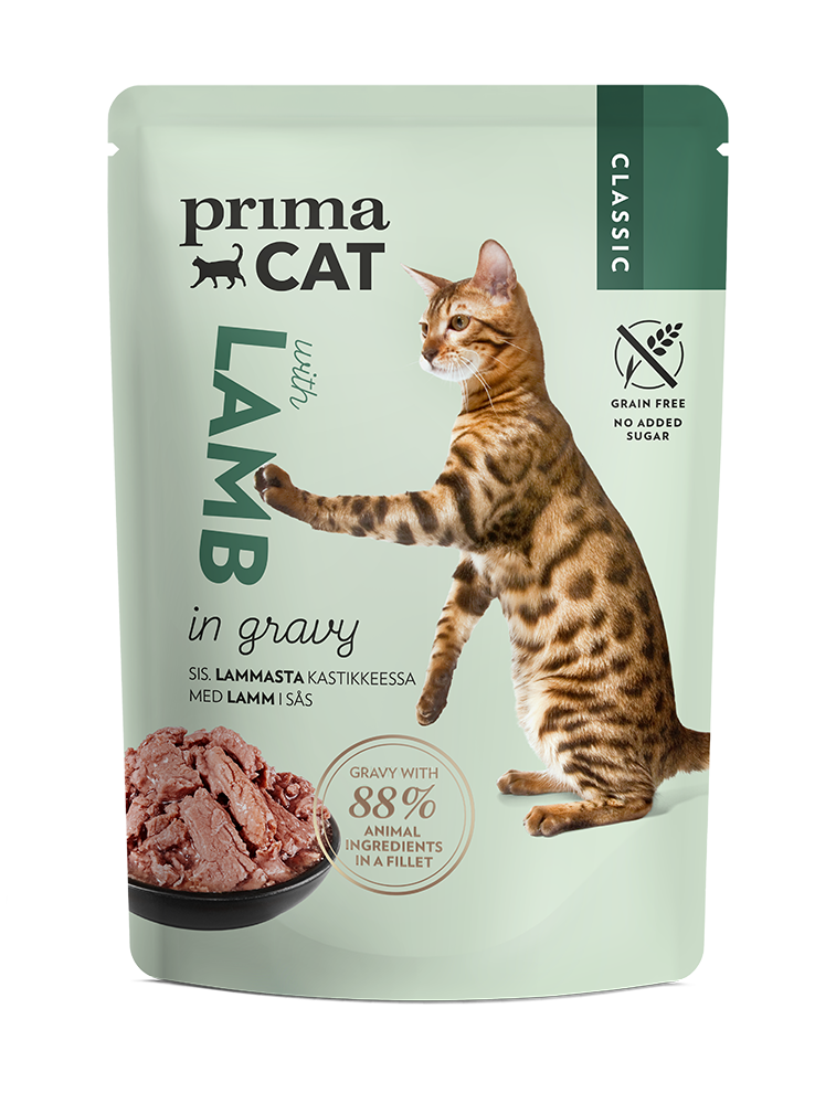PrimaCat Complete Meal with lamb in gravy