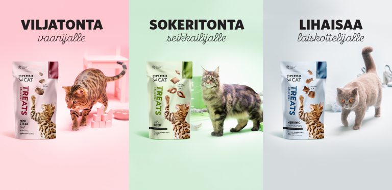 PrimaCat viljattomat kissanherkut