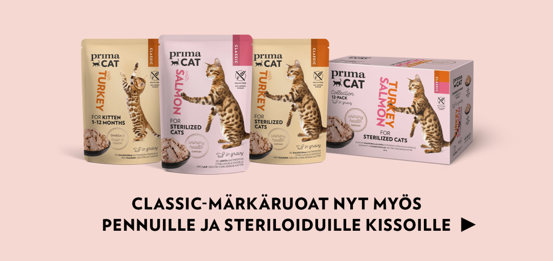 PrimaCat kissanpennun ja steriloidun kissan märkäruoka