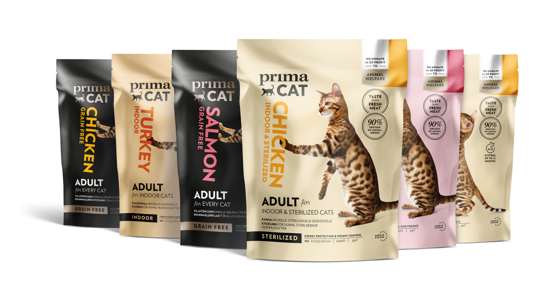 PrimaCat grain-free and wheat-free dry cat food