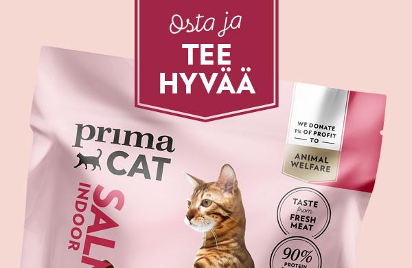 Osta PrimaCat-kissanruokia ja tee samalla hyvää 