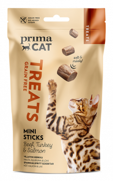 Beef, Turkey & Salmon Mini Sticks -kattgodis