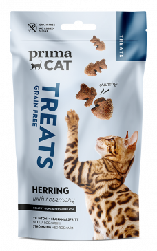PrimaCat Crunchy Strömming och Rosmarin kattgodis