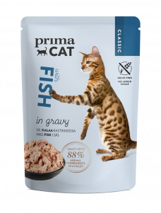 PrimaCat Classic Fisk i sås -kattmat