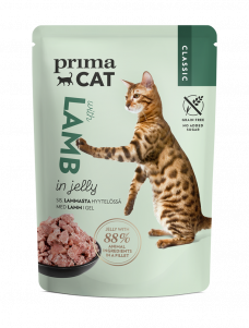 PrimaCat Classic Lamm i gelé -kattmat
